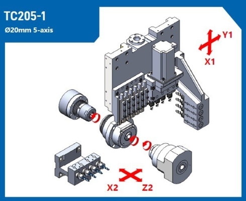 5 Axis Technology TC205 Spindle Swiss Type CNC Turning Lathe с послепродажным обслуживанием