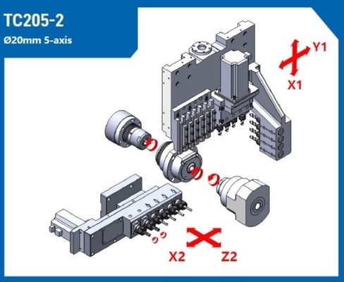 5 Axis Technology TC205 Spindle Swiss Type CNC Turning Lathe с послепродажным обслуживанием